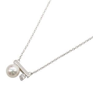 Tasaki Akoya Pearl Necklace K18WG White Gold